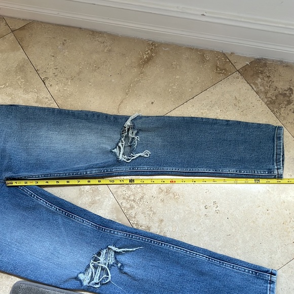 RE/DONE- 90’s High Rise Ankle Crop, button-fly, like new, hardly worn, size 25 - Picture 6 of 6